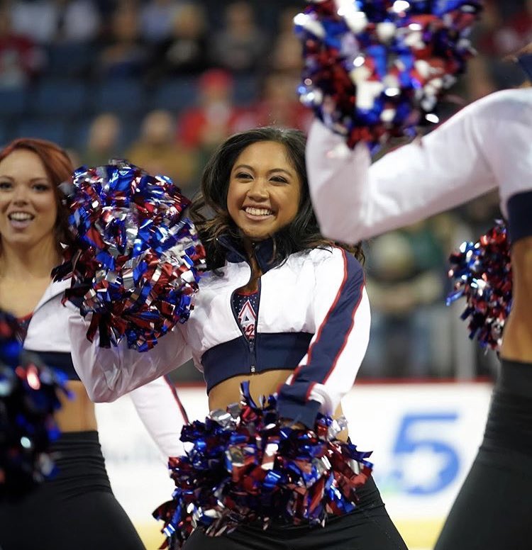 CCDancewear's tweet photo. Dancing into a new week! ♥️💙 Poms by us, 
Moves by @allen_iceangels 💃🏽
#spiritdefined https://t.co/lDWQMvlRb4