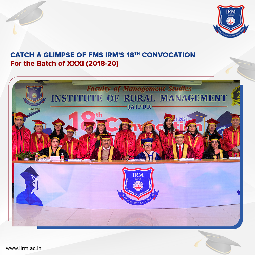 fmsirm's tweet photo. It's the 18th Convocation at FMS IRM!
Organized for the XXXI Batch of 2018-20, the 18th Convocation of FMS IRM held online on 4th January 2021. The event began with a march by the faculty members followed by their addresses to the audience.
#FMSIRM #18thConvocation #Convocation https://t.co/hLlwZQXnCq