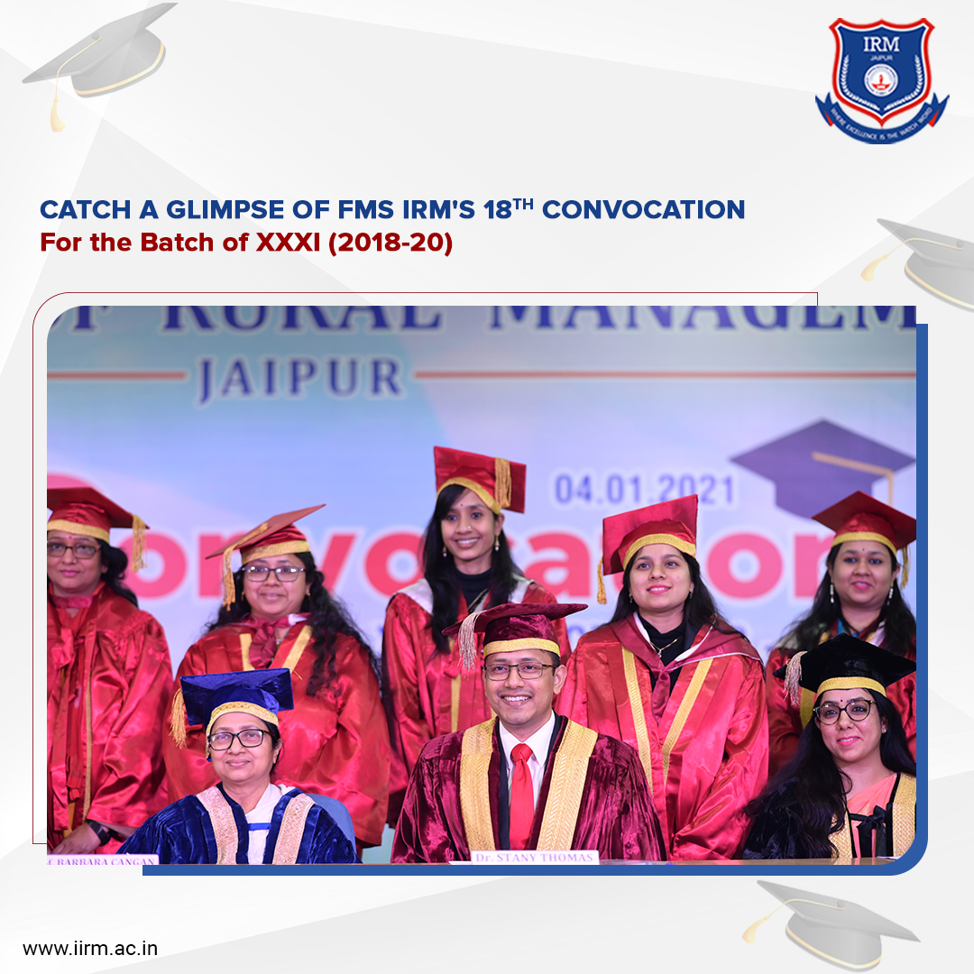 fmsirm's tweet photo. It's the 18th Convocation at FMS IRM!
Organized for the XXXI Batch of 2018-20, the 18th Convocation of FMS IRM held online on 4th January 2021. The event began with a march by the faculty members followed by their addresses to the audience.
#FMSIRM #18thConvocation #Convocation https://t.co/hLlwZQXnCq
