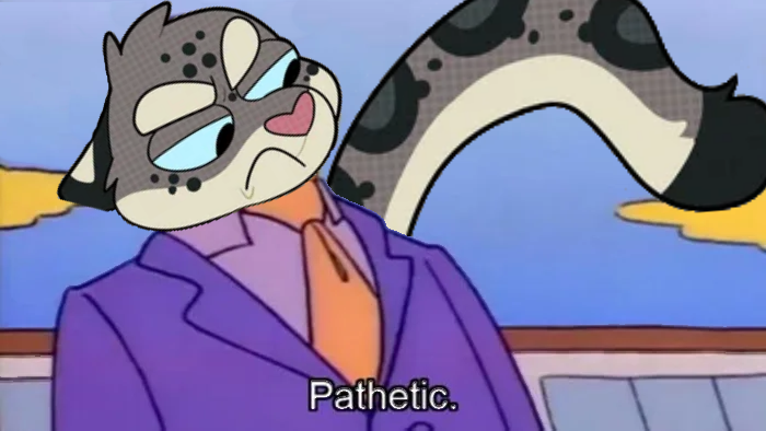 sneps when they see other felines with inferior tails