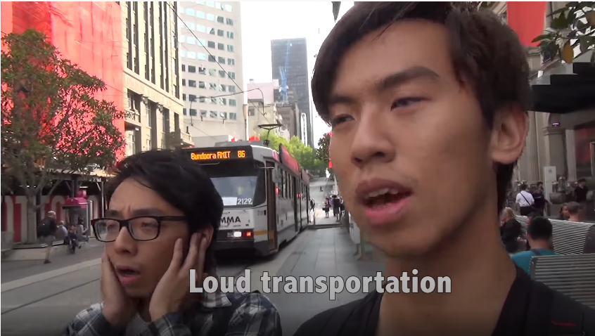 You can tell this is Melbourne because of the trams. That's St Paul's Cathedral behind Brett.
