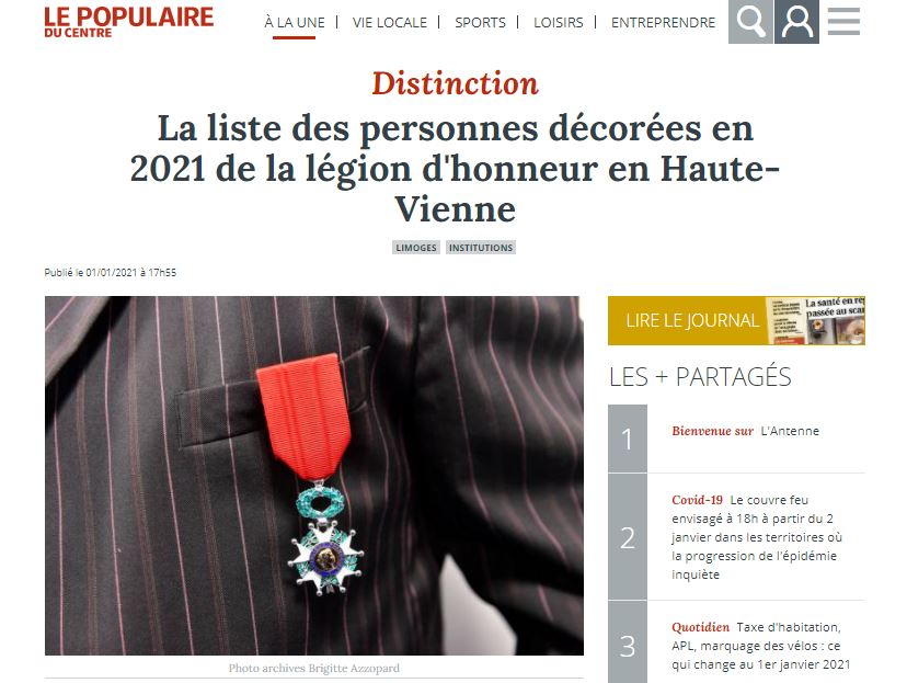B_Cell_Design's tweet image. Félicitations à @AC_BCD présidente et directrice de @B_Cell_Design, à #Limoges pour sa promotion au grade de chevalier de la légion d'honneur par le @Armees_Gouv !