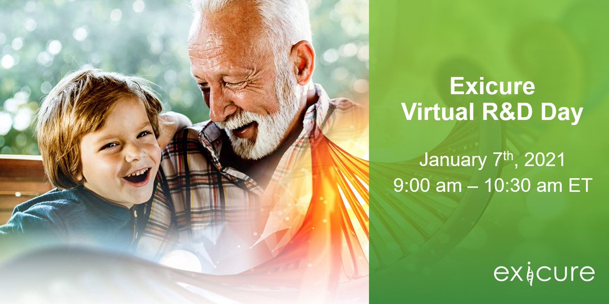 exicure's tweet image. Exicure announces agenda for upcoming #neuroscience pipeline update at Virtual R&amp;amp;D Day on Thursday, January 7th: bit.ly/3pTeKBj #DigitalDrugDesign