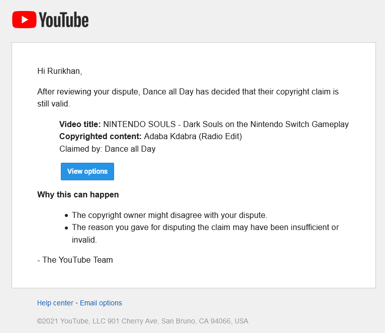 Rurikhan's tweet photo. Hey @TeamYouTube these people are literally stealing the audio of @DarkSoulsGame introduction cinematic and claiming it as their own. This is not ok. Every single Dark Souls content creator will be getting hit with these. RT &amp; Share for awareness. https://t.co/7sr8r61fwg