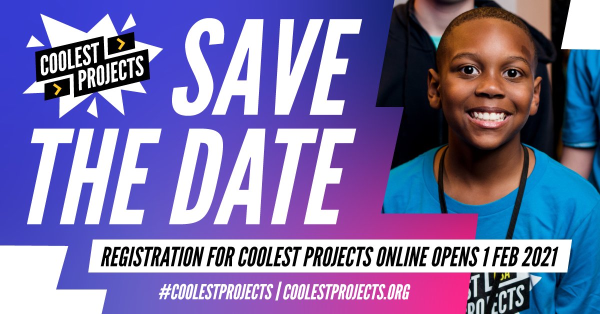 CoderDojo's tweet image. It's time to get your thinking caps on as Coolest Projects registration opens in 28 days!
Find out more: raspberrypi.org/blog/save-the-…