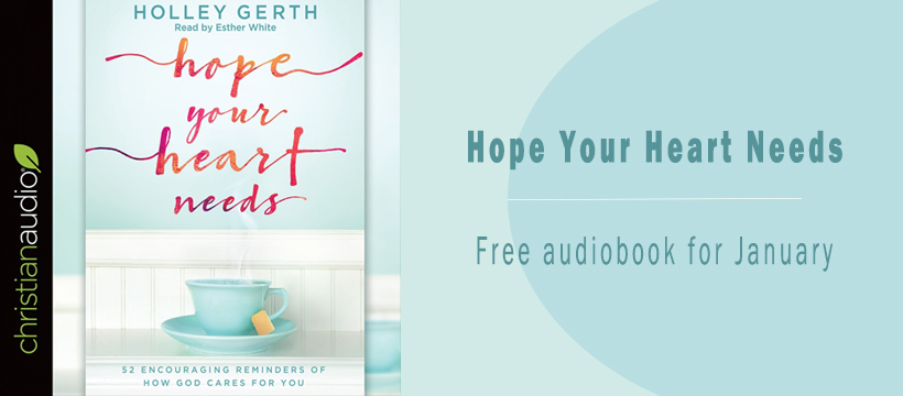 The FREE audiobook for the month is Hope Your Heart Needs by Holley Gerth
Read more and download it for FREE today! 🎧
christianaudio.com/free/