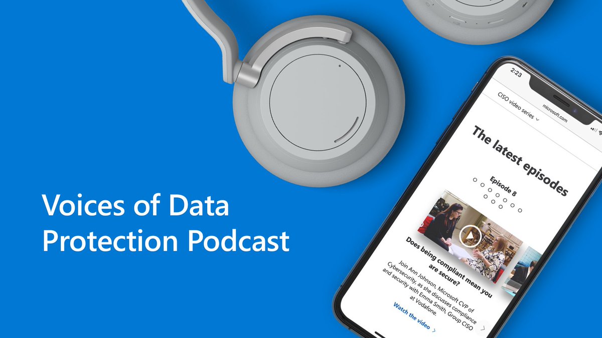 msftsecurity's tweet photo. Want to know what value information governance brings to your business? We talked to @skjekkeland on the Voices of Data Protection podcast to find out: https://t.co/xlcSEExe86 https://t.co/VfzsCIbwQ2