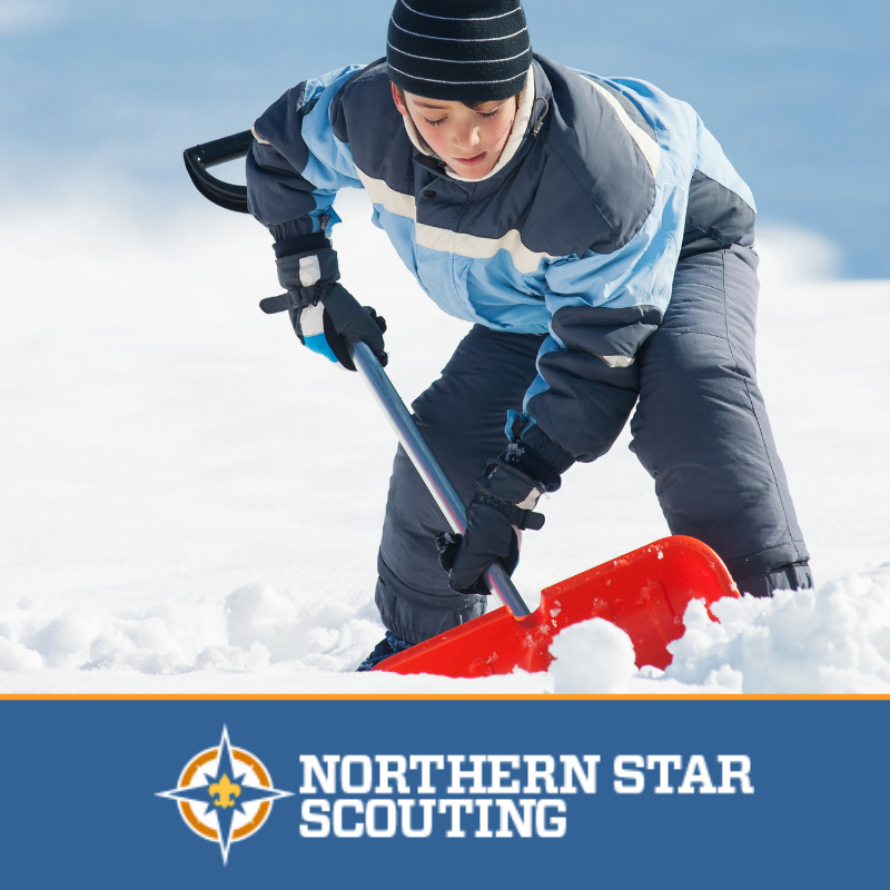 NorthernStarBSA's tweet photo. Shovel snow for a neighbor without them asking. It will make their day! #scoutlook on life https://t.co/sg0ScogQYT