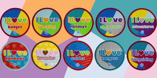 GuidingMembers's tweet photo. We ❤️ these new badges! 

From sections to sleepovers and camping, show your love for your favourite aspects of @Girlguiding with our fun new badges 😍🧗🏾‍♀️🏕️
https://t.co/wHaq36YzNj https://t.co/Y4ksHVUNLD