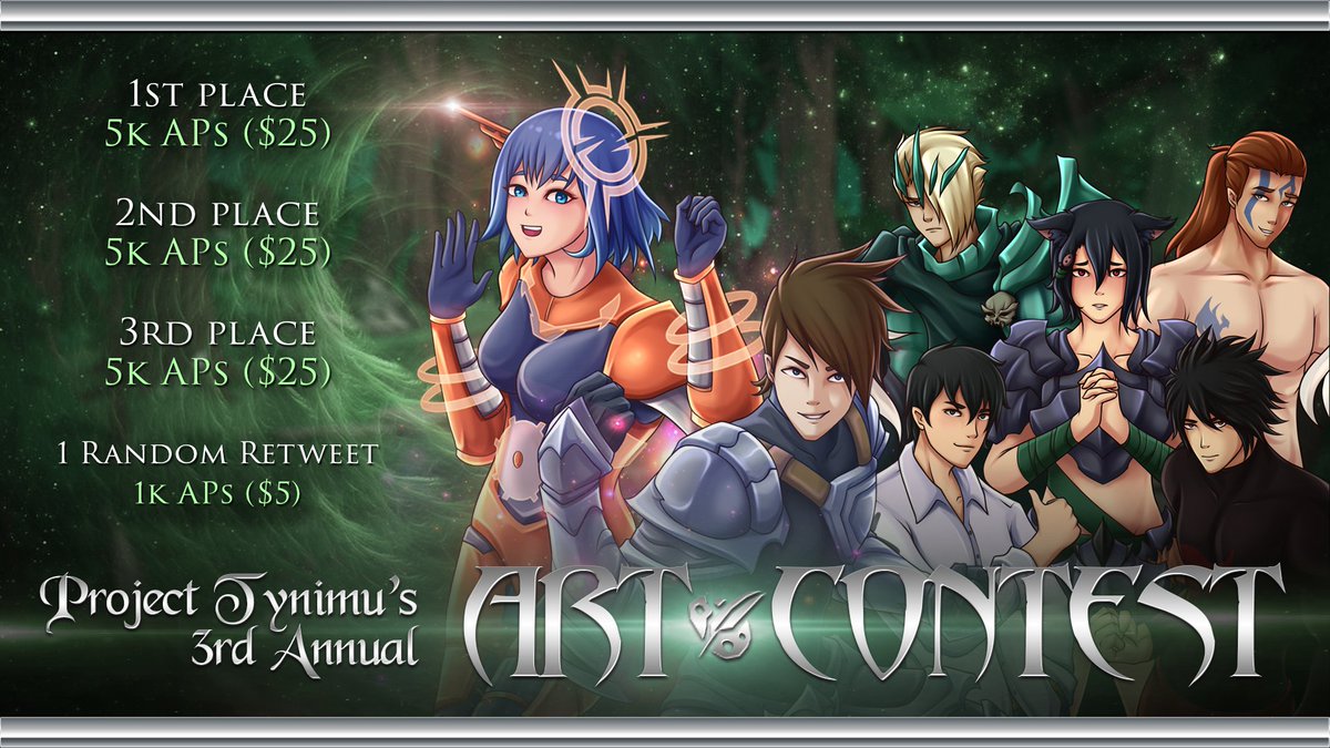 Project Tynimu (now known as AQWorlds:Hero comics adam1a1.wixsite.com/aqwhero) is celebrating its 3 year anniversary with an art contest!

The top 3 entries will receive 5k APs codes and 1 lucky retweet will get a 1k APs code.

Rules are below and good luck!

Ends January 31st, 2021