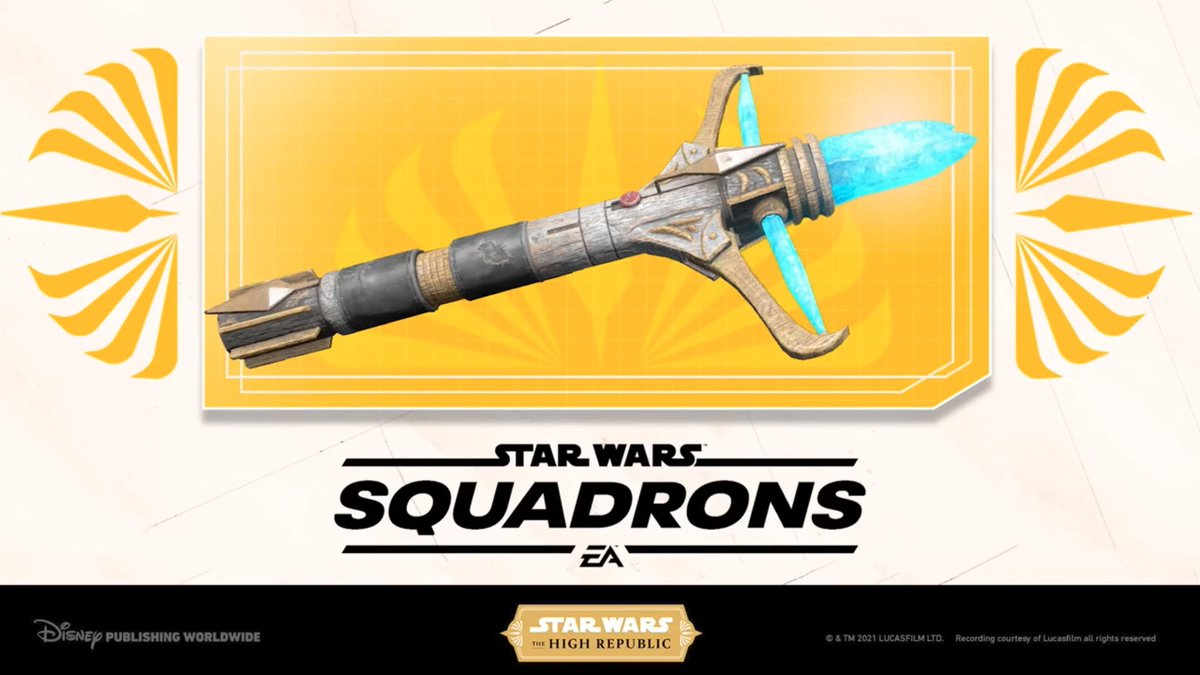 Good news for Star Wars: Squadrons fans! Starting tomorrow, January 5th, you will be able to add a High Republic lightsaber hilt to your cockpit.  #StarWarsTheHighRepublic