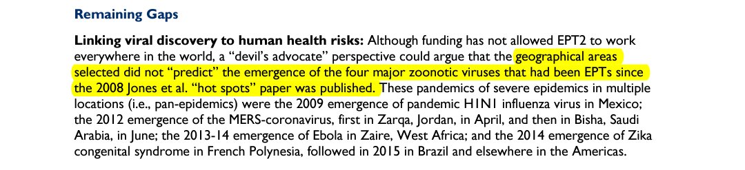 In this report, USAID officials expressed apprehensions about transparency over the data collected under PREDICT.USAID Emerging Pandemic Threats 2 Program Evaluation (March 2018) http://web.archive.org/web/20190208171219/https://pdf.usaid.gov/pdf_docs/PA00SW1M.pdf