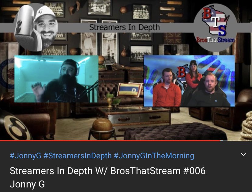 BrosThatStream's tweet photo. 🎙BrosThatStream ON THE POD🎙
Shoutout JonnyG for having us on #StreamersInDepth‼️‼️
#WisconsinGamers #TwitchStreamers
#SupportSmallStreamers #BTS👇
https://t.co/VjTQmyUxPf https://t.co/n1a2R1nUn5