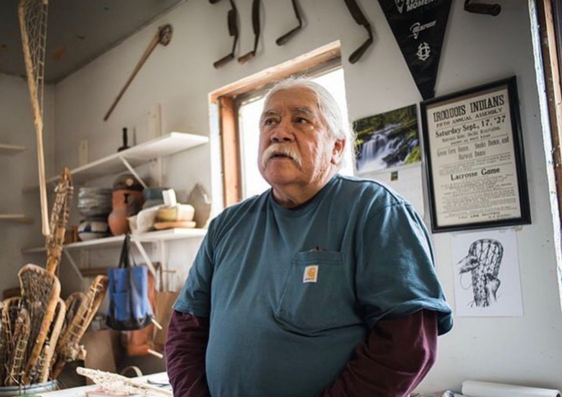 TheArtofLax's tweet photo. 'Alf Jacques - The Stickmaker'.
One of the handful of personal pieces done during Summer 2020. Proceeds from sales of reproduction prints help Alf Jacques and his craft. https://t.co/2b8f2GdJ7R
#Lacrosse #Art #AlfJacques #Craftsmane #Stickmaker #ForArtForLax https://t.co/z56WPf8eQN