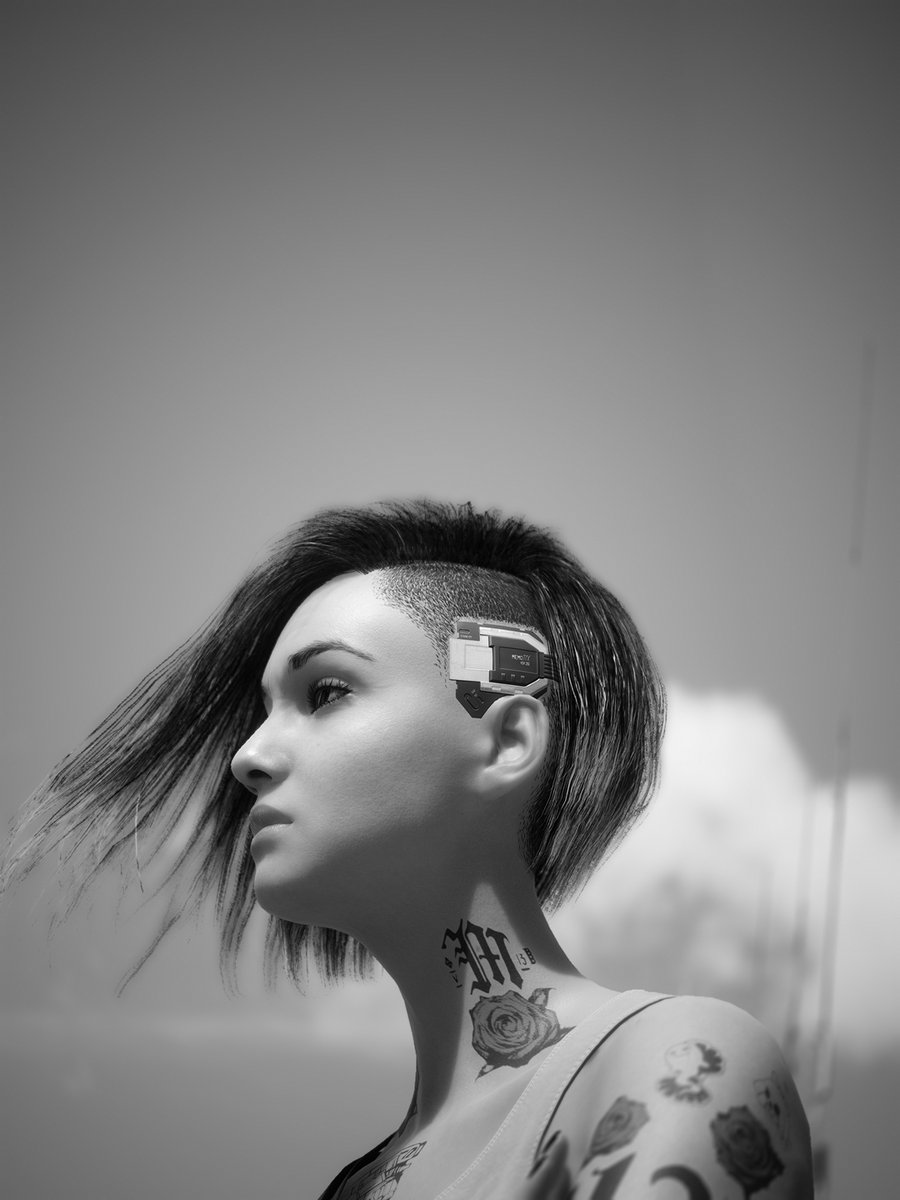 Cyberpunk 2077 b-sides & trash02 // Hair