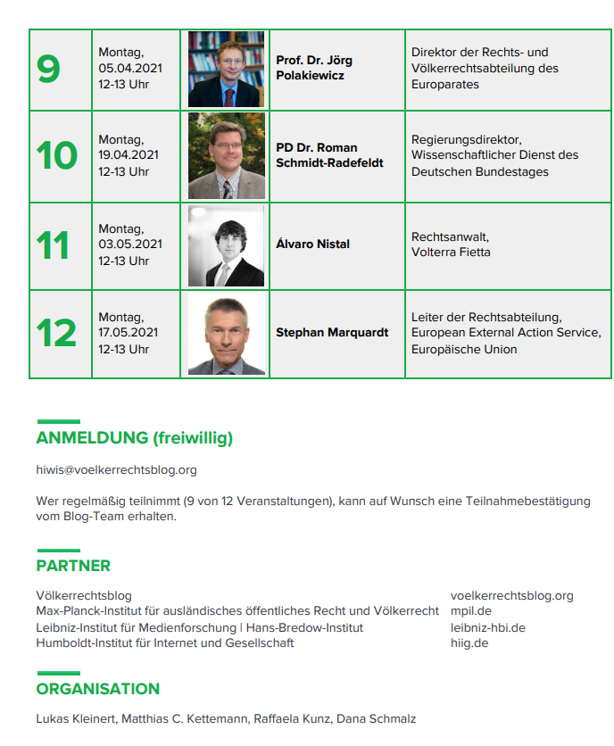 Do join our Völkerrechts-Lunch <a href="/Voe_Blog/">Völkerrechtsblog</a>! 

voelkerrechtsblog.org/articles/event…