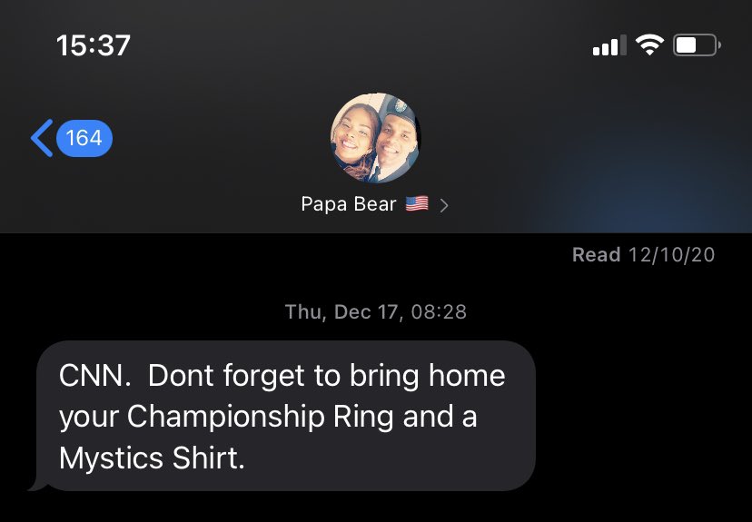 iamCNew's tweet photo. A short story between me &amp; my dad. 

We both got our first championship ring the same year. He’s been waiting months for me to come home so we could finally take these. https://t.co/3I9IM1yL1E