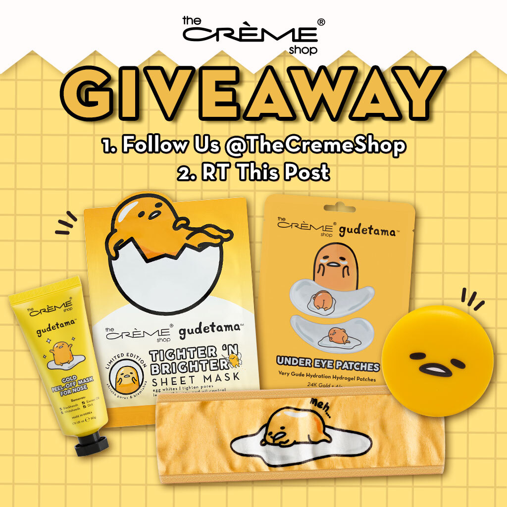 TheCremeShop's tweet photo. ✨ gude vibes giveaway ✨

HOW TO ENTER:
1. FOLLOW US @thecremeshop
2. RETWEET this post

We will DM the winner next Wednesday!
Share this post daily for more entries 😉

discover more goodies here:
https://t.co/WK65INVmSW https://t.co/aFZFKzoEzp
