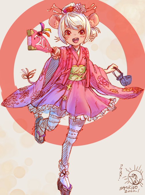 去年あげようと思ったけど間に合わなくてそのままの年賀絵出てきたwww 