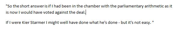 24/ If I were Kier Starmer, there's absolutely no way I would have whipped to support this deal and I hope the arguments I've presented explain why clearly.There are some further counter arguments worth going over not mentioned in the podcast...