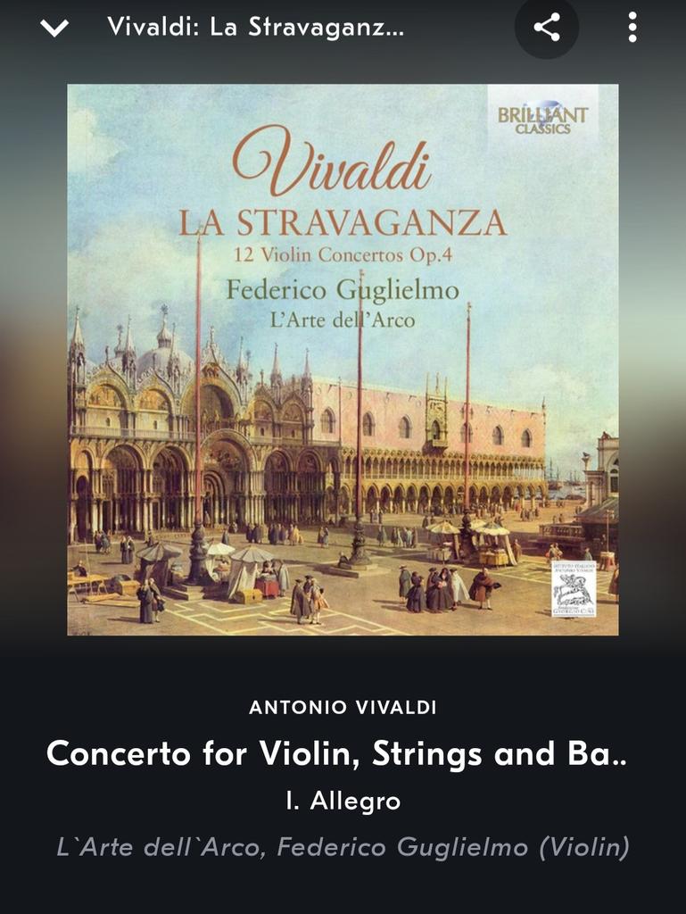 A little Antonio #Vivaldi to perk up a gloomy Monday. Listening on @idagio_official 
#Baroque #historicallyinformed