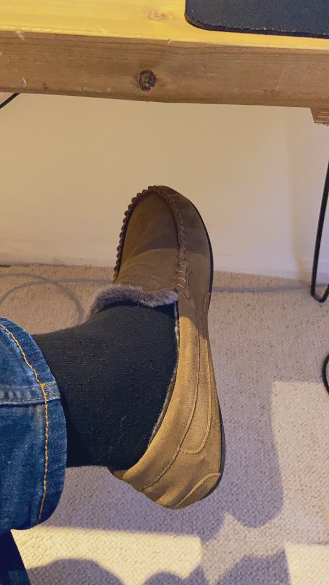 Well, at least I’ve now got super comfy slippers, gotta get your priorities sorted