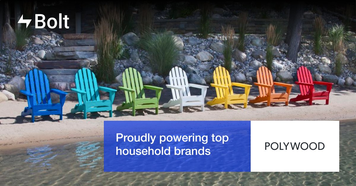 bolt's tweet photo. Top household brands like @Polywood partner with Bolt to improve their checkout experience. View other brands in the Bolt network here: https://t.co/2edXtlLqBM
#BoltCheckout https://t.co/Y768BCnyQa
