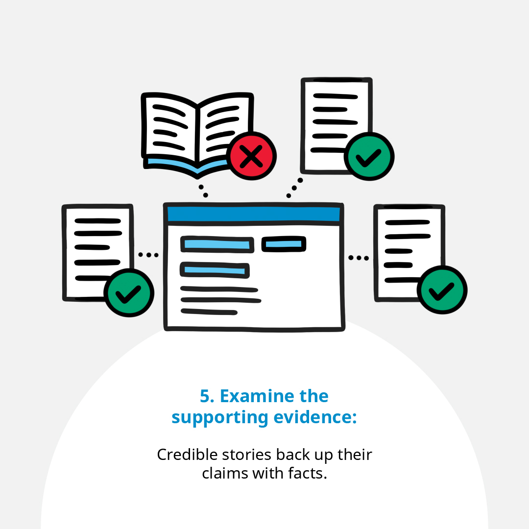  #SaferInternetDay   -  tips to identify  #COVID19 misinformation/disinformation: Examine the supporting evidence Credible stories back up their claims with facts (quotes from experts or links to statistics/studies).  http://bit.ly/31sc7wk 