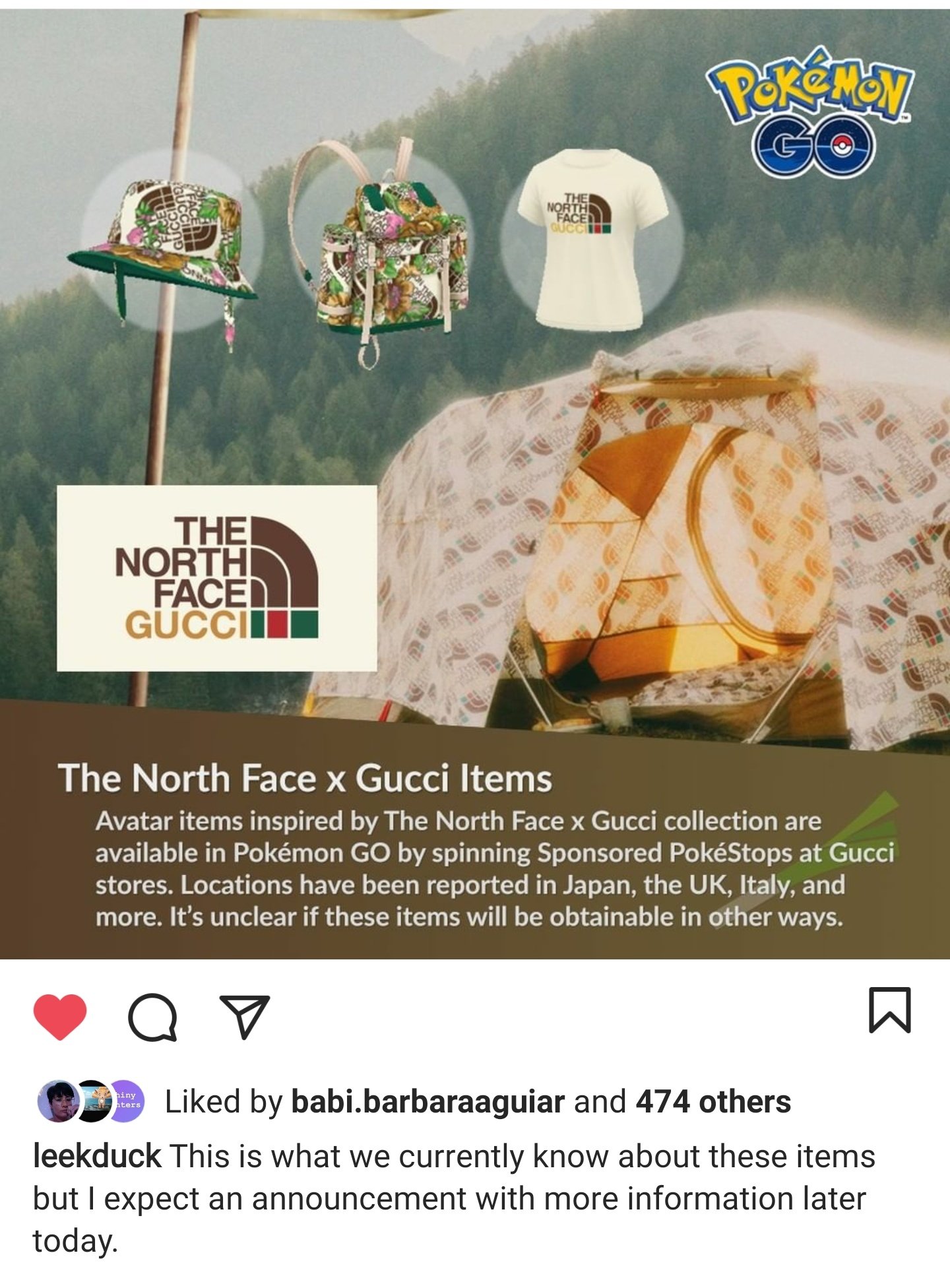 Pokemaster Marcello Pokemon Go Players Can Get The Gucci X North Face In Game Merch At New Sponsored Stop At Selfridges In London T Co 9qyl4spz4d Twitter