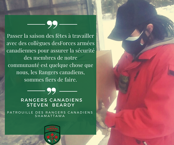 3CdnDiv3DivCA's tweet photo. Rencontrez le caporal des Rangers canadiens #4GPRC Steven Beardy
En décembre, le Cpl Steven Beardy et des membres de la Patrouille de Shamattawa travaillent aux côtés des membres des #FAC et des responsables locaux pour soutenir la communauté pendant la pandémie du #COVID19. https://t.co/Q5JpVVRlUU
