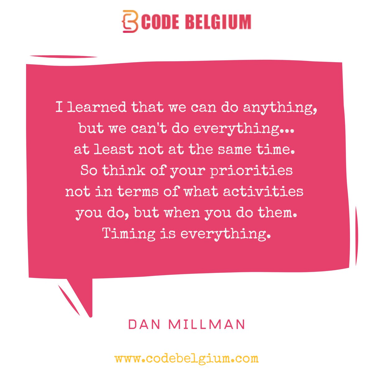 CodeBelgium's tweet image. Set your priorities and do right things at right time.

Join Remote Software Engineering Program.

Visit: codebelgium.com

#fullstackdeveloper #softwareengineering #coding #codingbootcamp #programming #learntocode #learnnewskills #achieveyourdream

#codebelgium