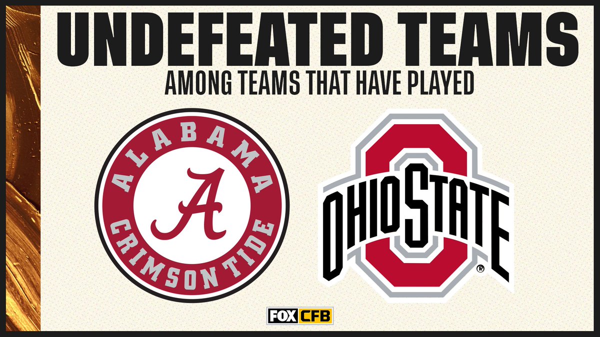 CFBONFOX's tweet photo. RT if you’re excited to see the only two remaining undefeated teams face off next week in the CFP Championship Game 🙌 https://t.co/JOxKBQKCtU