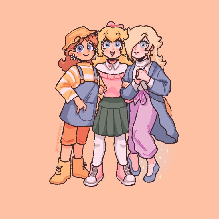 gorls.🌼🍑✨ #daisy #peach #rosalina #supermario #nintendo