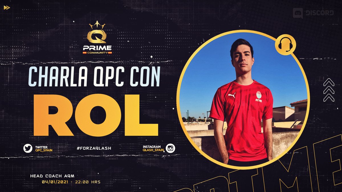 Hoy es lunes y cómo siempre hoy toca... CHARLA🎉🎉

Pero... ¿Quién nos visita hoy?👀

Pues nada más y nada menos que el Entrenador del equipo de Brawl Stars AC QLASH MILAN <a href="/Rol09_BS/">Rol</a> 😱😱😱

¿Te lo vas a perder? Te esperamos a las 22:00h en el servidor de Discord🔝