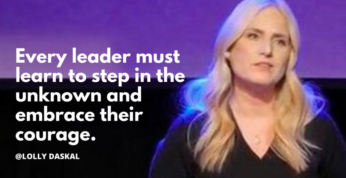 Every leader must learn to step in the unknown and embrace their courage.  ~<a href="/LollyDaskal/">Lolly Daskal</a> bit.ly/2KoZBmu #Leadership #Management #TedTalk #Tedx #Speaker