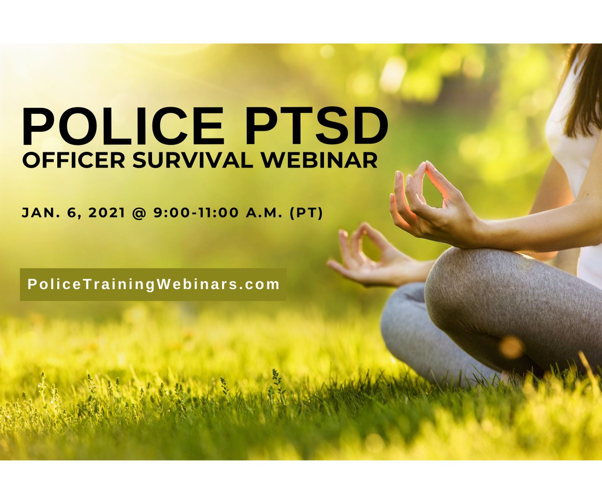 PolicePR's tweet photo. Police Training Webinars

1. Police PTSD Training - Jan. 6, 2021 @ 9:00-11:00 a.m. (PT)
2. OMG! Don't Post That! - Jan. 7, 2021 @ 9:00-11:00 a.m. (PT)

Register Now at: https://t.co/9mcDOJ2YES https://t.co/F5Ptf8RjNq