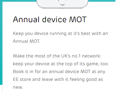When <a href="/EE/">EE</a> Can't spell YOUR or ITS, then it's time to worry. 
Britain's largest telco??