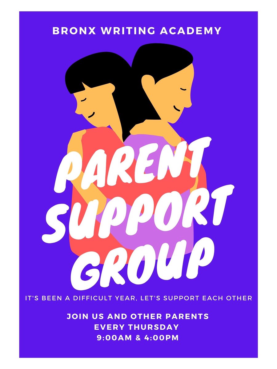 BWA09x323's tweet photo. Join us for Parent support group every Thursday! Find details and links at https://t.co/8WIT1Dllm2 @ucs_uft @CSD9Bronx #BWA #UCS #BronxWritingAcademy #UnitedCommunitySchools #CommunitySchools #BWAUCS #NYCDistrict9 #BronxCouncilDistrict16 #BronxCommunityBoard4 #SouthBronx https://t.co/atXlOG95fm