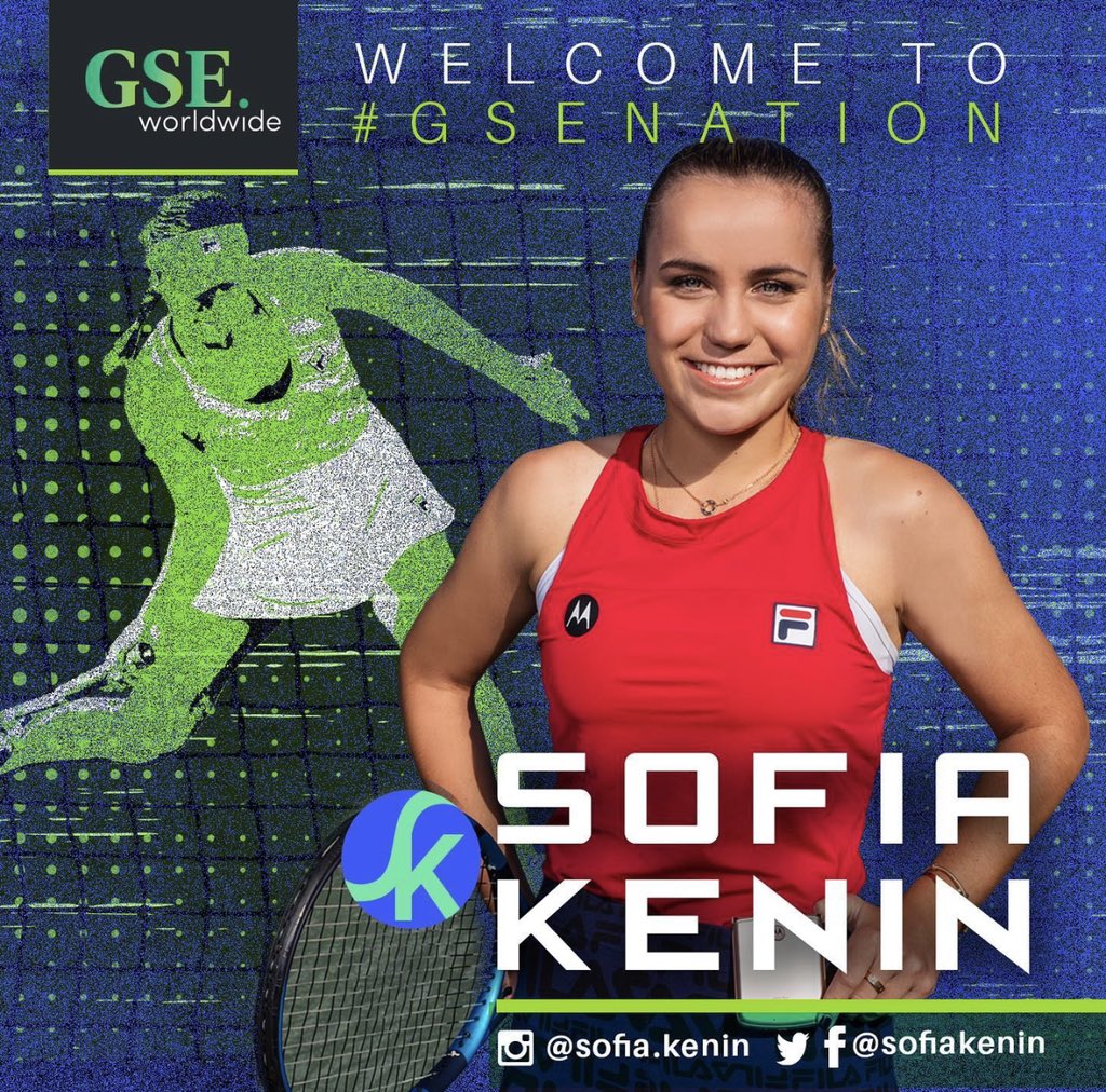 SofiaKenin's tweet photo. I am so happy to join @GSEworldwide! Looking forward to work with the professionals :) https://t.co/t5gHTOKJTu