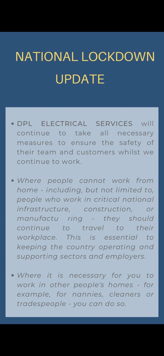 🚨 IMPORTANT UPDATE FOLLOWING TODAYS GOVERNMENT ANNOUNCEMENT 🚨

#SupportLocalBusinesses