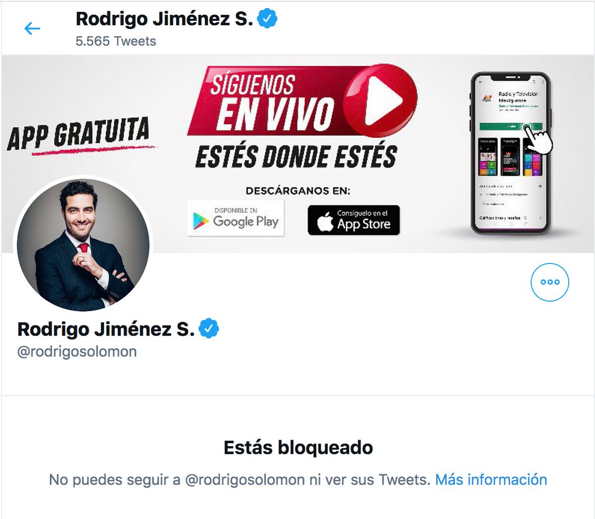 <a href="/Christer/">Christian De La Luz</a> <a href="/rodrigosolomon/">Rodrigo Jiménez S.</a> <a href="/MexiquenseR/">Radio Mexiquense</a> La salida fácil para los servidores públicos que se comportan como mirreyes... Bloquer. Como si no fueran sujetos de rendición de cuentas. ¿Es esa la actitud que debe mostrar el director de un medio de comunicación estatal? <a href="/Edomex/">Gobierno del Estado de México</a> <a href="/SCJN/">Suprema Corte</a> <a href="/Articulo19_/">Articulo19</a>