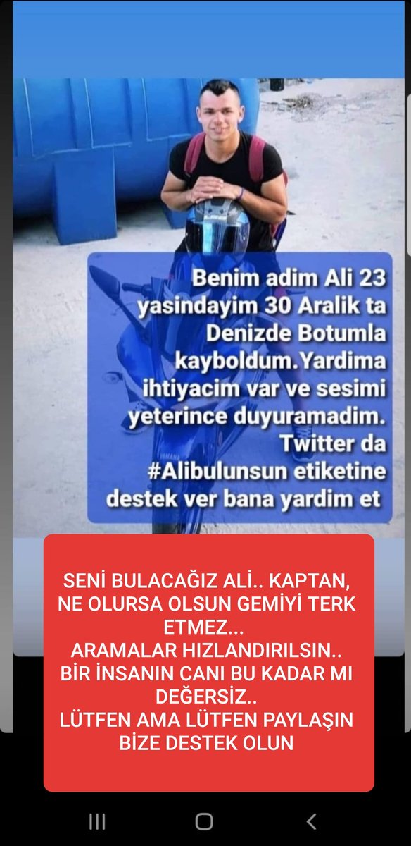 Fzt_Taylan's tweet photo. KAYIP ARANIYOR-ALİ NAİL GÜNDOĞAN 30 ARALIK GECESİ 21:00 CİVARINDA ÇEVLİK KIYILARINDA ŞİŞME BOTUYLA GİRDİĞİ SULARDA AKINTIYA KAPILARAK KAYBOLDU... ALİ NAİL'DEN BEŞ GÜNDÜR HABER ALINAMIYOR.. #alibulunsun @TC_icisleri  @tcbestepe @suleymansoylu @dogan_rahmi @RTErdogan @BY https://t.co/rdUDsdVzVs