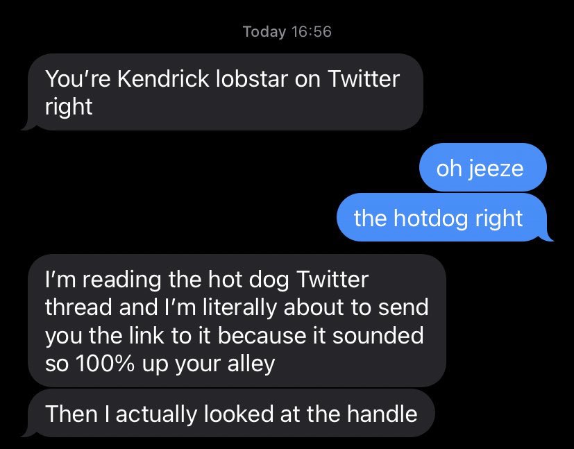my family has found the hotdog tweet