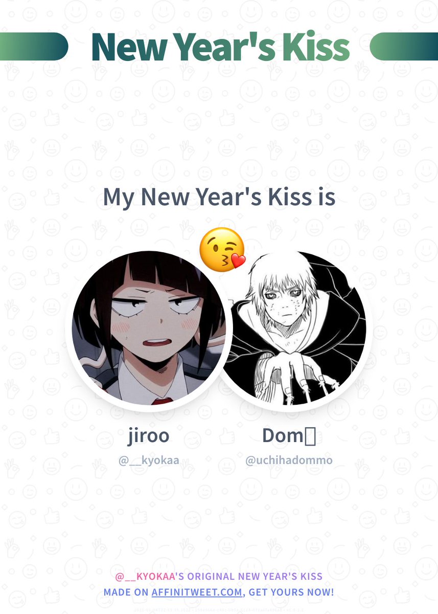 __kyokaa's tweet photo. ✨ New Year's Kiss

I'm preparing my best last year kiss and first of the next year uchihadommo 😘💕
And you, who will you kiss at midnight?

➡️ https://t.co/C0eebwKmXW https://t.co/1l312gK8bk