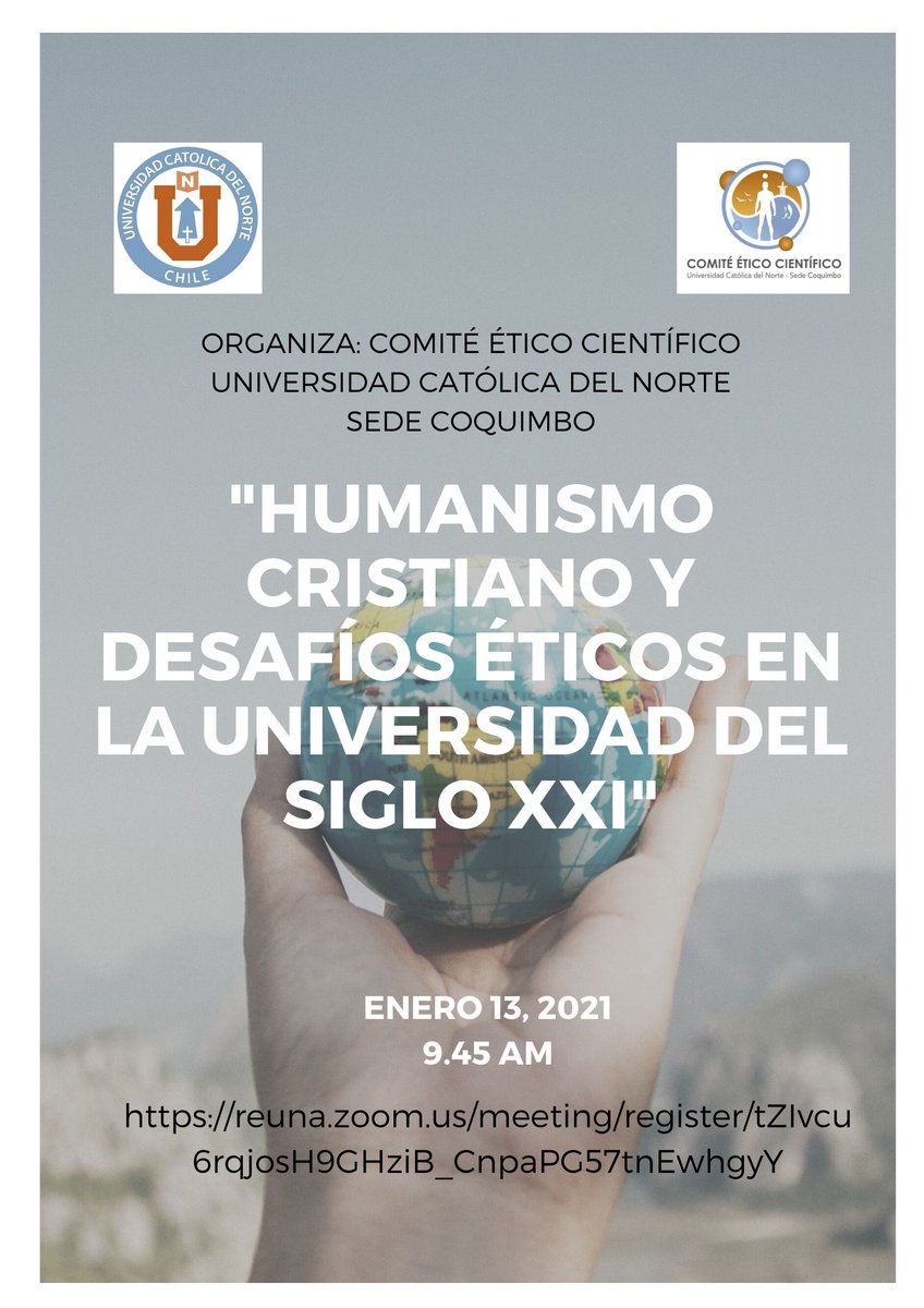 <a href="/UCN_Coquimbo/">UCN Coquimbo</a> <a href="/UCNorte/">Universidad Católica del Norte</a> <a href="/VCM_CoquimboUCN/">Vinculación con el Medio</a> 
Link de inscripción: reuna.zoom.us/meeting/regist…
Organiza CEC- Sede Coquimbo