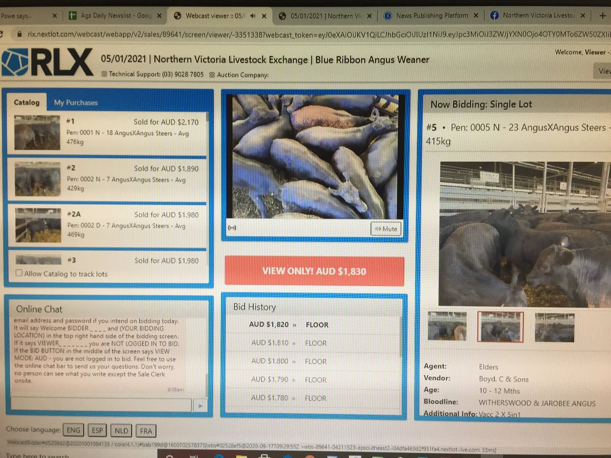 Don’t forget if you can’t be at the ⁦<a href="/nvlxwodonga/">NVLX_Wodonga</a>⁩ weaner sale today you can follow it online. ⁦<a href="/thelandnews/">The Land</a>⁩ will have updates during the day and a full report later today at theland.com.au
