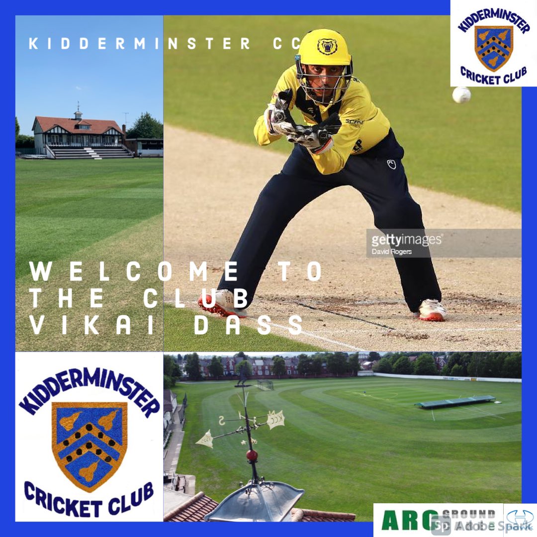 KidderminsterCC's tweet photo. ‼️New signing‼️ 

Welcome to the club Vikai Dass! 🔵🟡 https://t.co/XqKyEJbkno