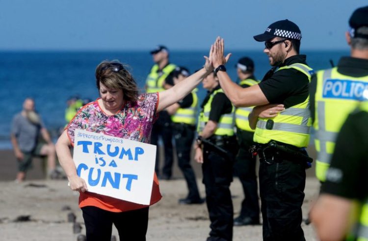 I hear Trump is coming to Scotland but I can’t protest at Turnberry as we are in lockdown and can’t leave our postcode