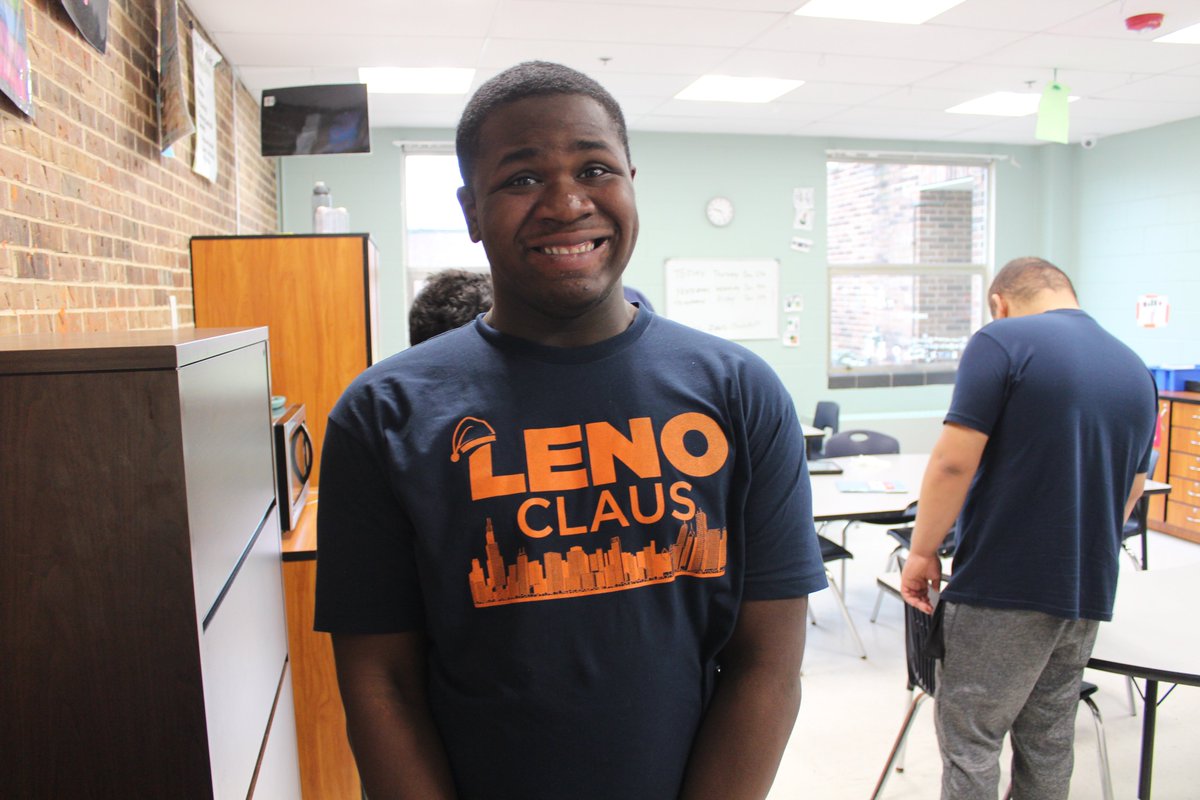 Look how awesome our children at the school look in the Leno Claus shirts! Thanks again to Chicago Bears player <a href="/charleslenojr72/">Charles Leno Jr</a> and family for gifting our kids these shirts and spreading awareness about Little City!