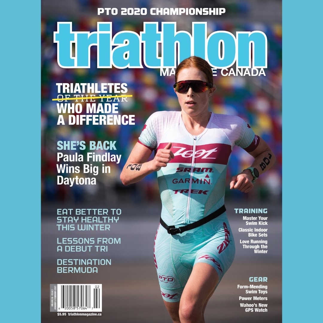 The latest edition of Triathlon Magazine Canada is out now, featuring PTO 2020 Championship winner @PaulaFindlay ! Available in store or digital on AppleNews+, Zinio, Nook, iTunes, Press Display and Press reader.